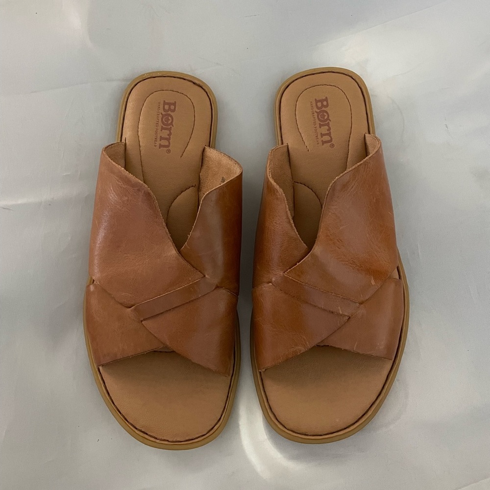 Born Genuine Leather Slip on Sandals